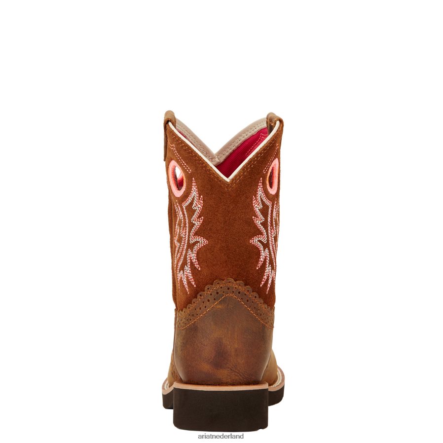 poeder bruin Fatbaby cowboy westernlaars Ariat kinderen schoenen PJ26LN3895
