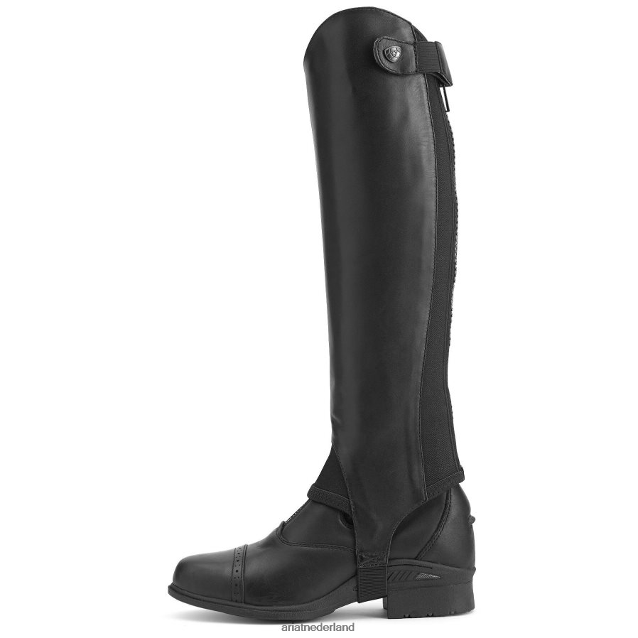 zwart nauwe contour chap halve chap Ariat unisex accessoires PJ26LN397