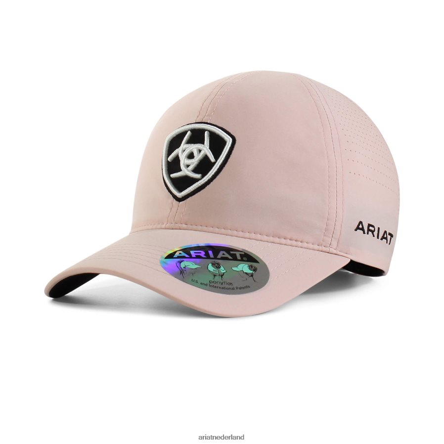 roze pet met schildlogo Ariat vrouwen accessoires PJ26LN3776