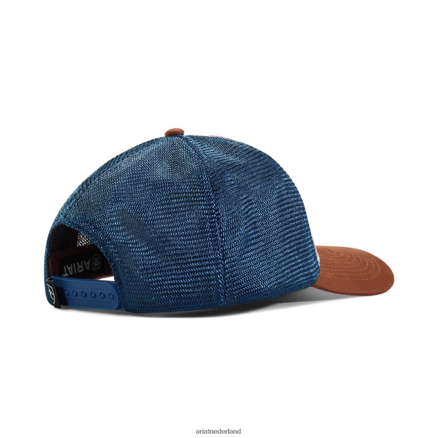 wit Cap met cactusprint Ariat vrouwen accessoires PJ26LN3773