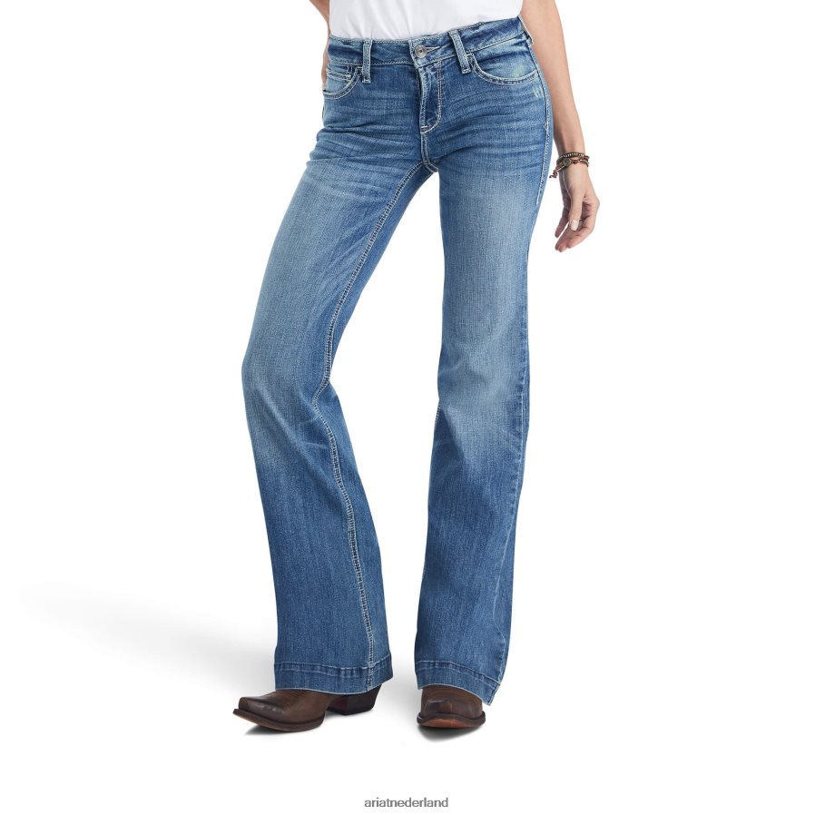 Alabama broek perfecte taille chelsey jeans met wijde pijpen Ariat vrouwen bodems PJ26LN2564