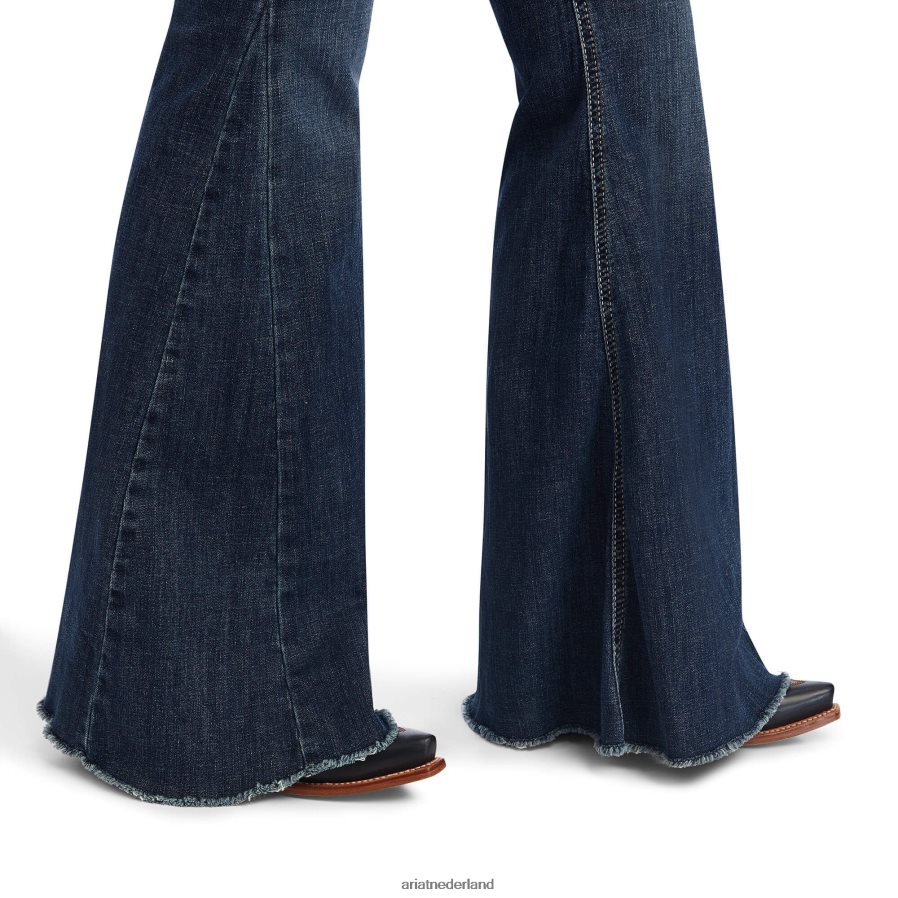 Arkansas echt. Zinnia extreem flare jeans met hoge taille Ariat vrouwen bodems PJ26LN2561