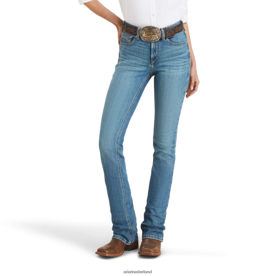 Delaware echt. Charlee bootcut jeans met hoge taille Ariat vrouwen bodems PJ26LN2559