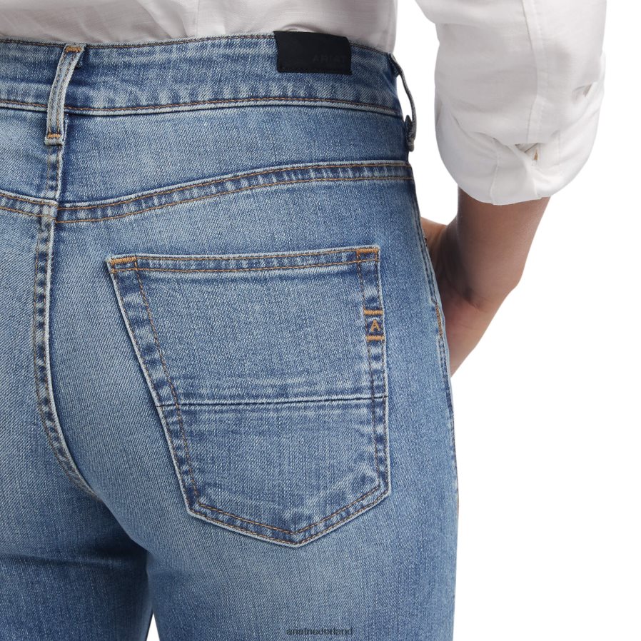 Kaspische premium rechte stretchjeans met hoge taille Ariat vrouwen bodems PJ26LN2614