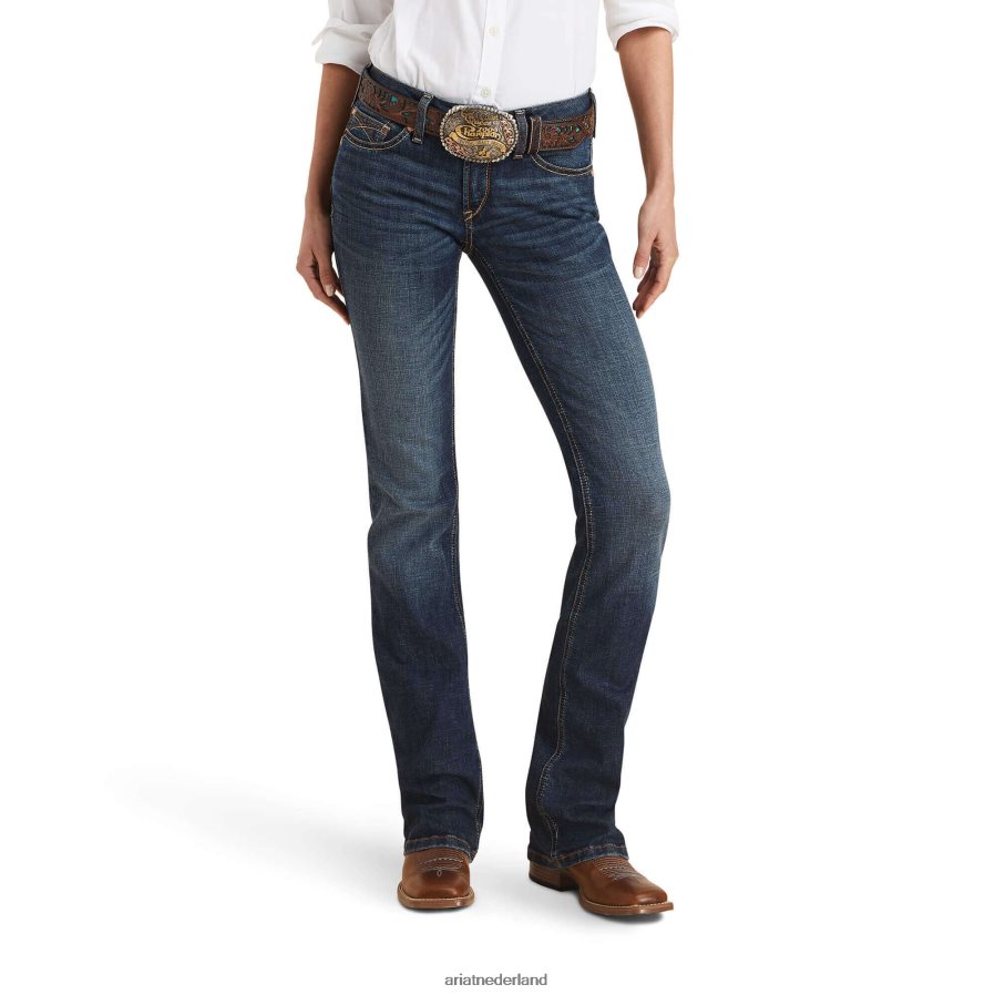 pasadena echt. Amora bootcut jeans met middelhoge taille Ariat vrouwen bodems PJ26LN2560