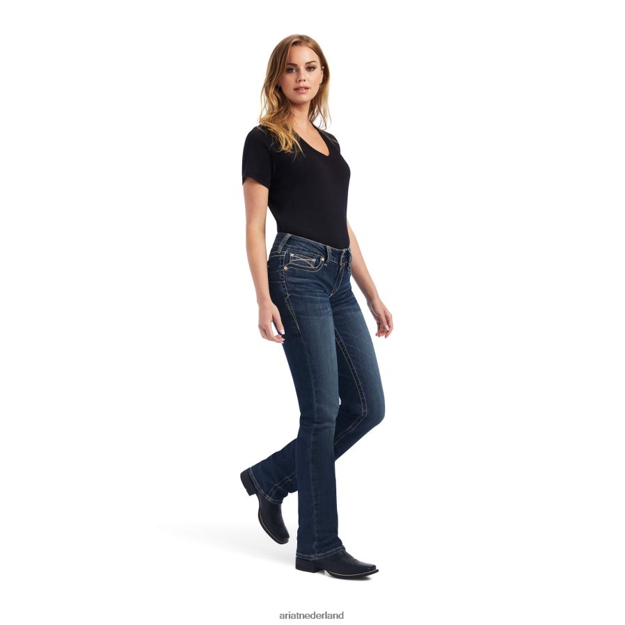 pasadena echt. Freesia rechte jeans Ariat vrouwen bodems PJ26LN2608