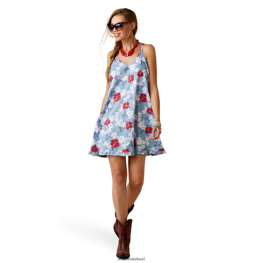 wa pareu-afdruk westerse aloha jurk Ariat vrouwen bodems PJ26LN3307