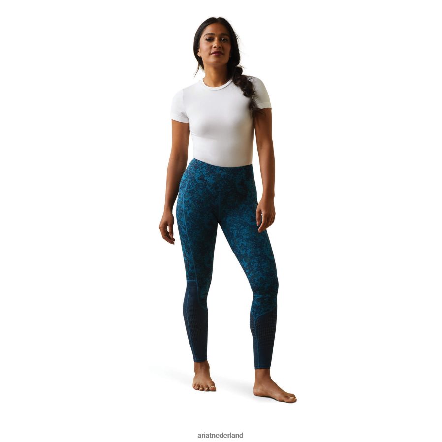 diepe petroleum camouflage bloemen eos volledige stoel strak Ariat vrouwen bodems PJ26LN2634