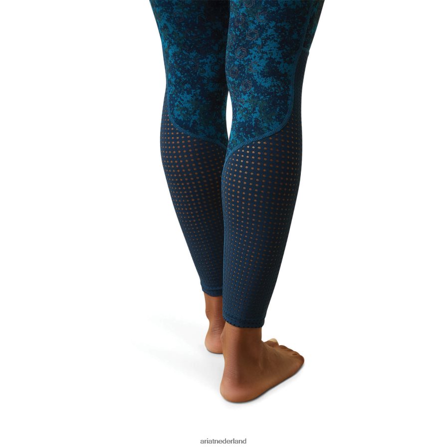 diepe petroleum camouflage bloemen eos volledige stoel strak Ariat vrouwen bodems PJ26LN2634