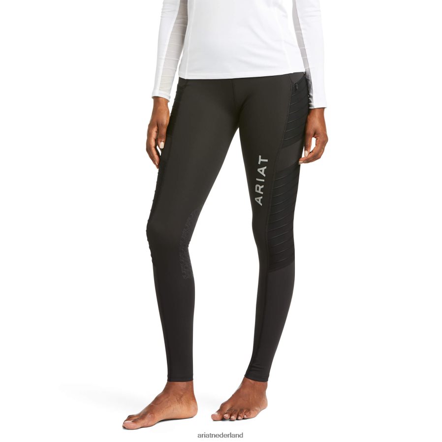 zwart eos moto kniepatch strak Ariat vrouwen bodems PJ26LN2747