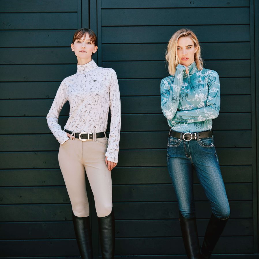 bruinen tri factor grip kniestuk stuitligging Ariat vrouwen bodems PJ26LN2731