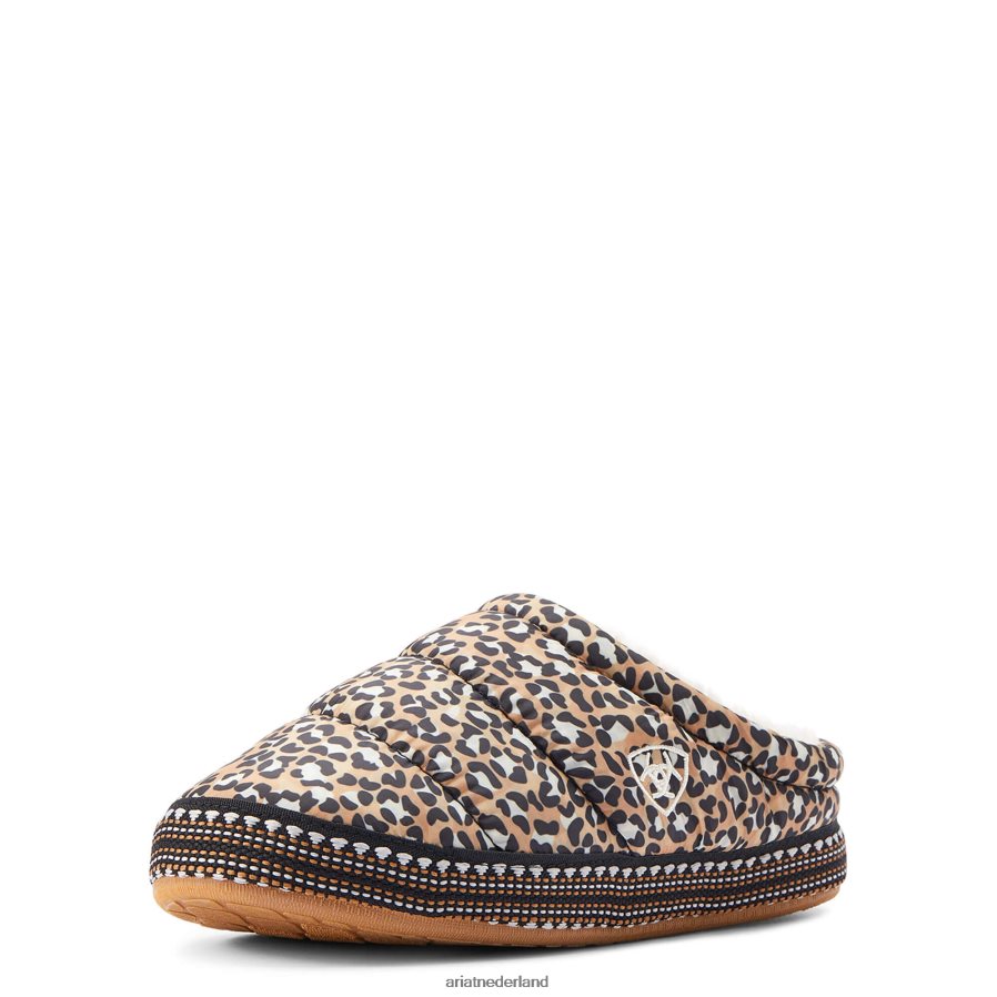 bruine luipaardprint crius klomp pantoffel Ariat vrouwen schoenen PJ26LN2499