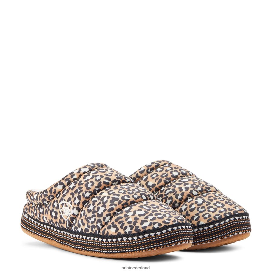 bruine luipaardprint crius klomp pantoffel Ariat vrouwen schoenen PJ26LN2499