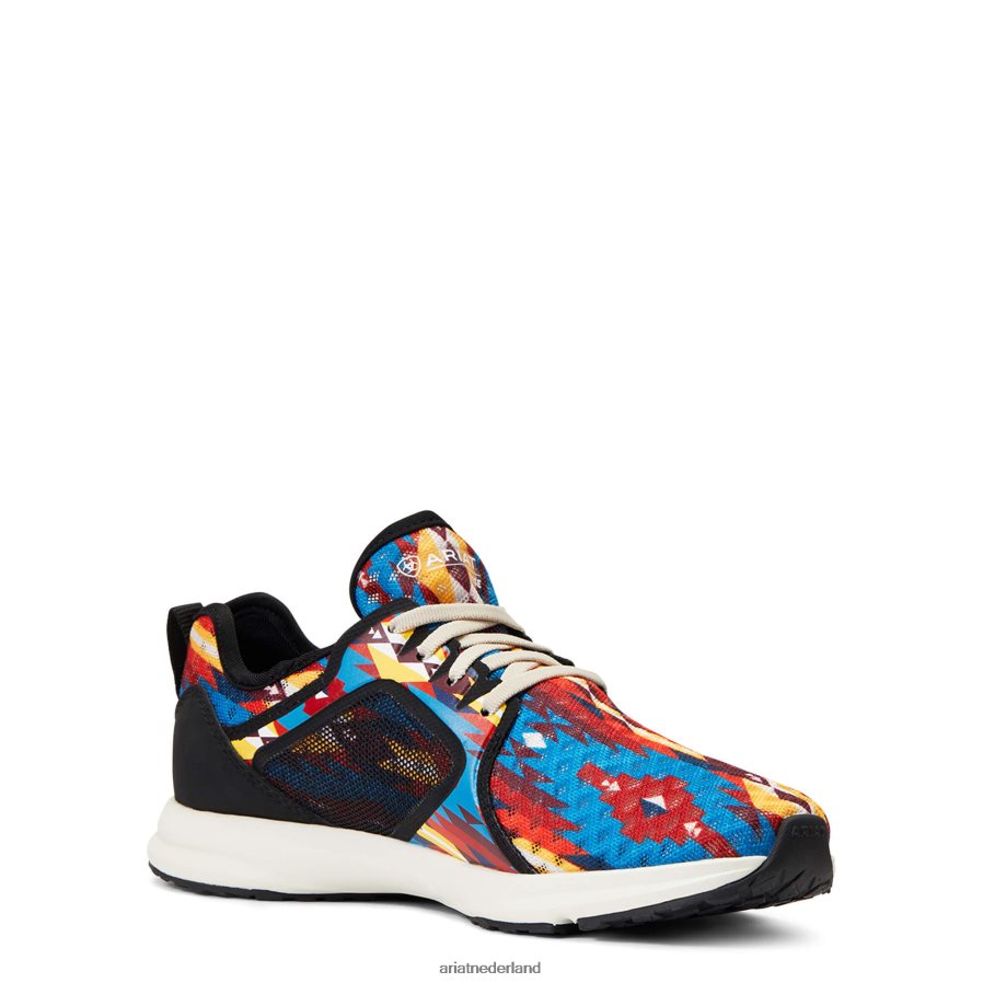 blauwe geoprint samensmelten Ariat vrouwen schoenen PJ26LN2435