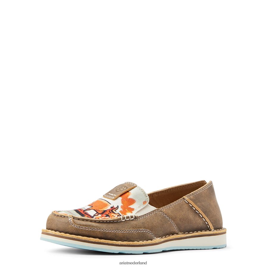 bruine bommenwerper kruiser westerse aloha Ariat vrouwen schoenen PJ26LN2473