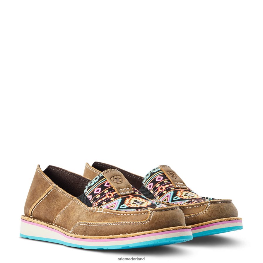 bruine bommenwerper/neonlichten kruiser 2 Ariat vrouwen schoenen PJ26LN2436