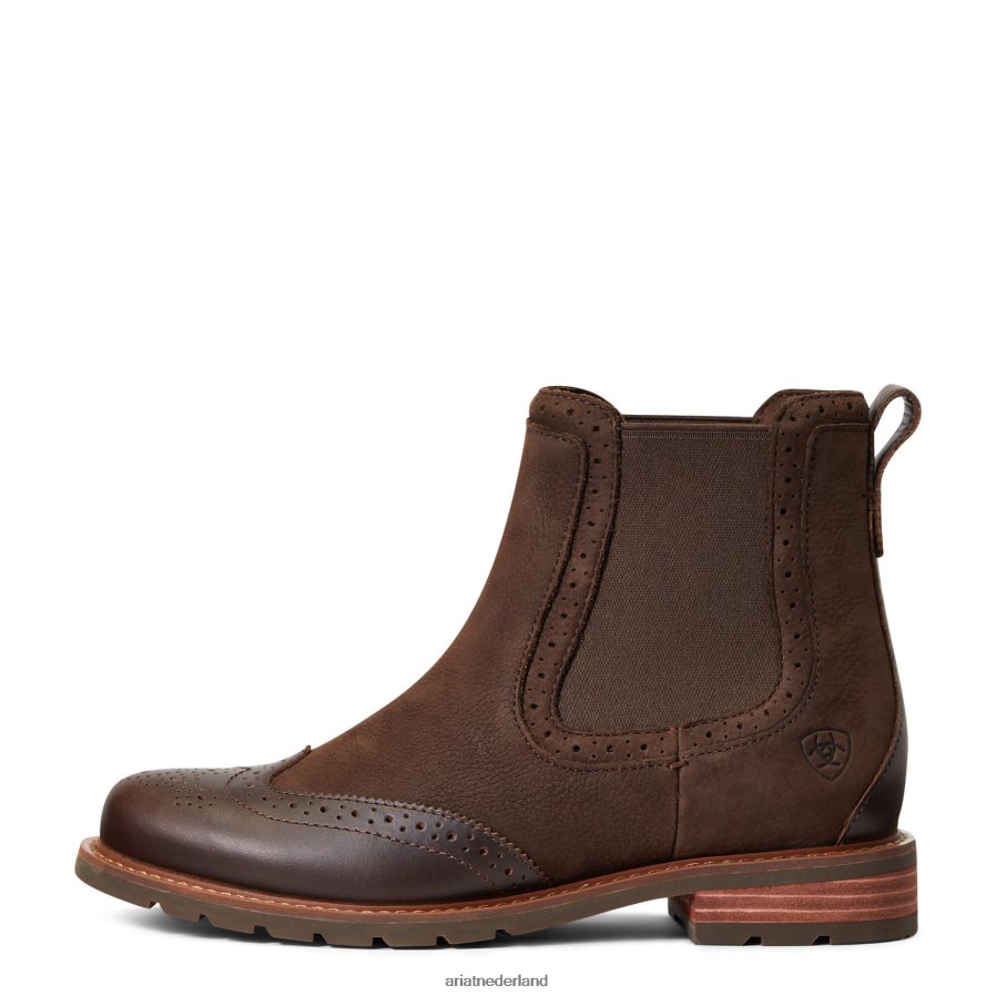 chocolade bruin Wexford-brogue waterdicht Ariat vrouwen schoenen PJ26LN2298