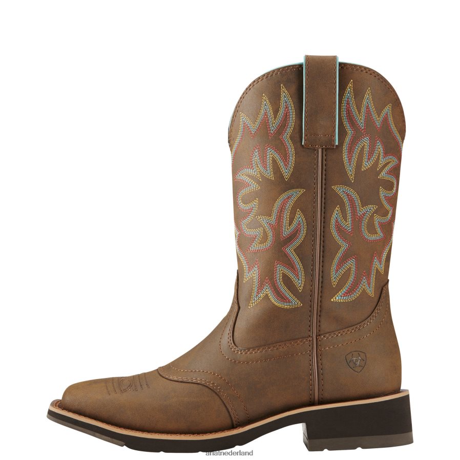 bruin geroosterd delilah westerse laars Ariat vrouwen schoenen PJ26LN2098