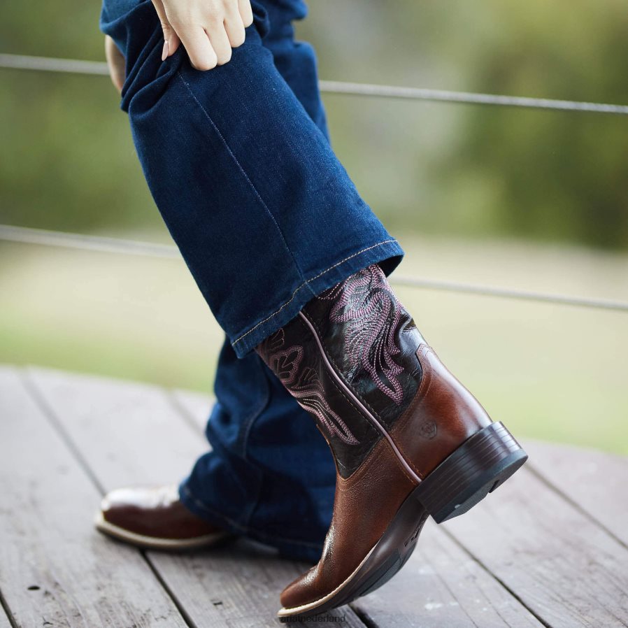 donkere bagage edgewood westernlaars Ariat vrouwen schoenen PJ26LN2189