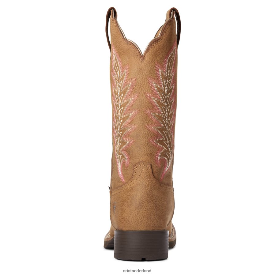 kiezelsteen bruin hybride rancher waterdichte westernlaars Ariat vrouwen schoenen PJ26LN2237