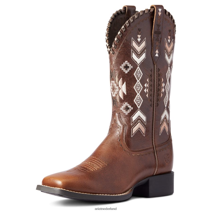 kloof bruin ronde skyler westernlaars Ariat vrouwen schoenen PJ26LN2071