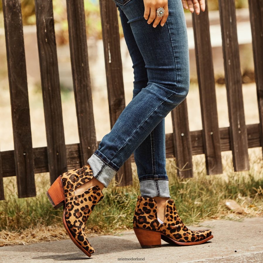 luipaardhaar aan Dixon haircalf westernlaars Ariat vrouwen schoenen PJ26LN2248