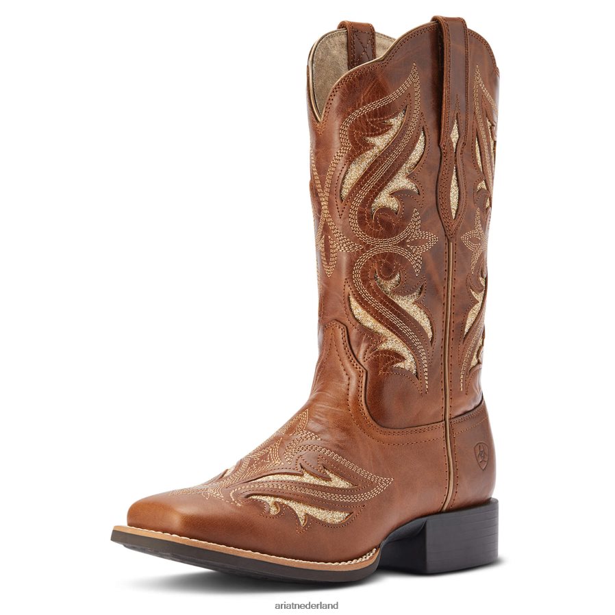 middagbruin round-up bliss westernlaars Ariat vrouwen schoenen PJ26LN2120