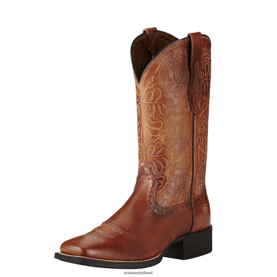 natuurlijk rijk ronde remuda westernlaars Ariat vrouwen schoenen PJ26LN2108