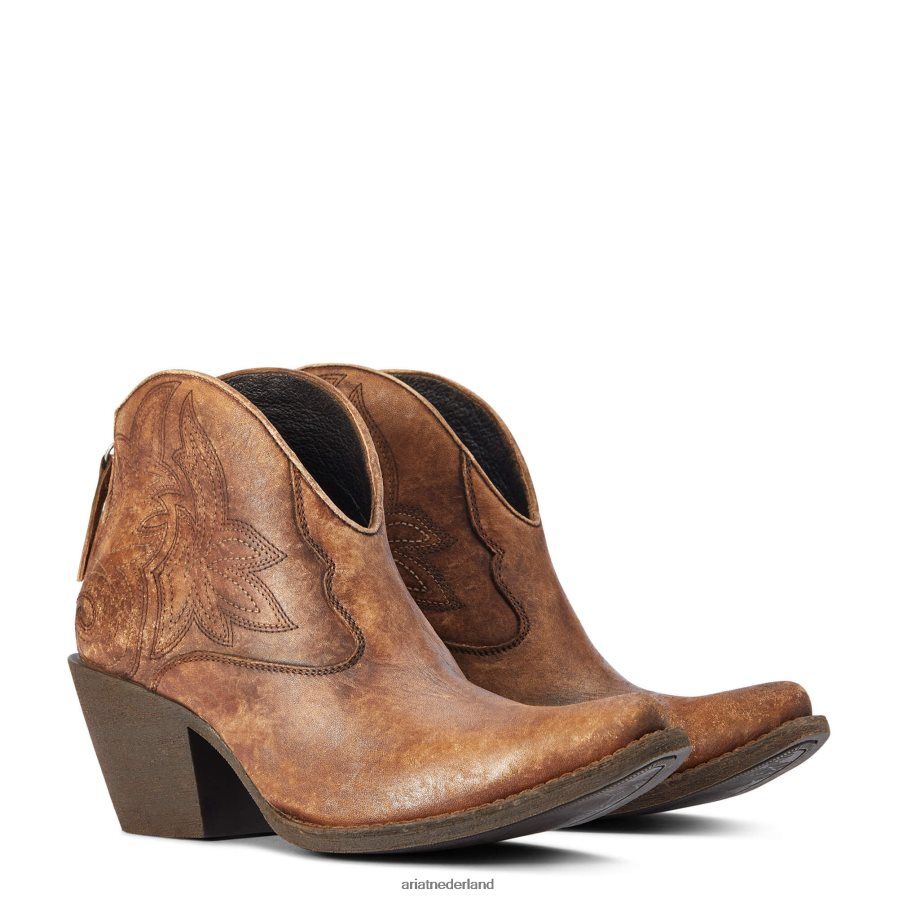 natuurlijk verweerd bruin Layla westernlaars Ariat vrouwen schoenen PJ26LN2254