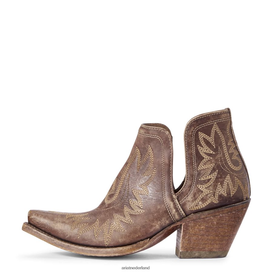natuurlijk verweerd bruin dixon westernlaars Ariat vrouwen schoenen PJ26LN2193