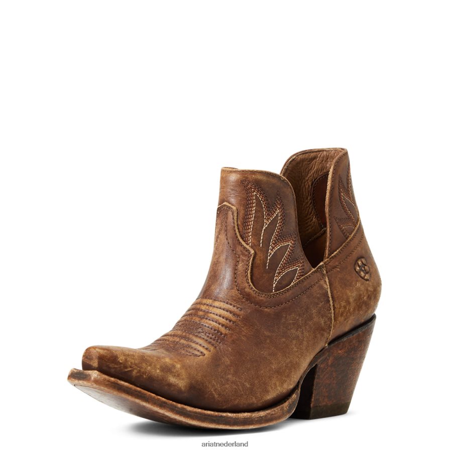natuurlijk verweerd bruin hazelnoot westernlaars Ariat vrouwen schoenen PJ26LN2225