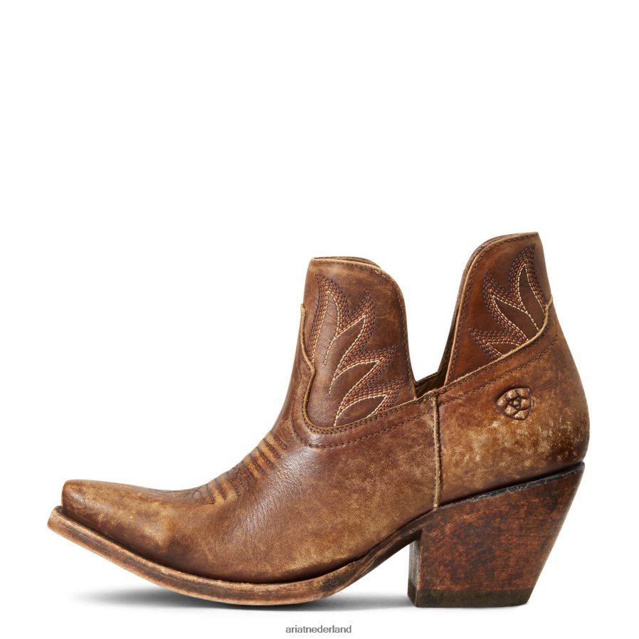 natuurlijk verweerd bruin hazelnoot westernlaars Ariat vrouwen schoenen PJ26LN2225