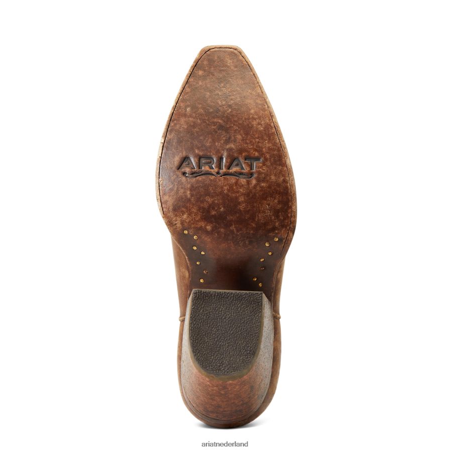 natuurlijk verweerd bruin hazelnoot westernlaars Ariat vrouwen schoenen PJ26LN2225