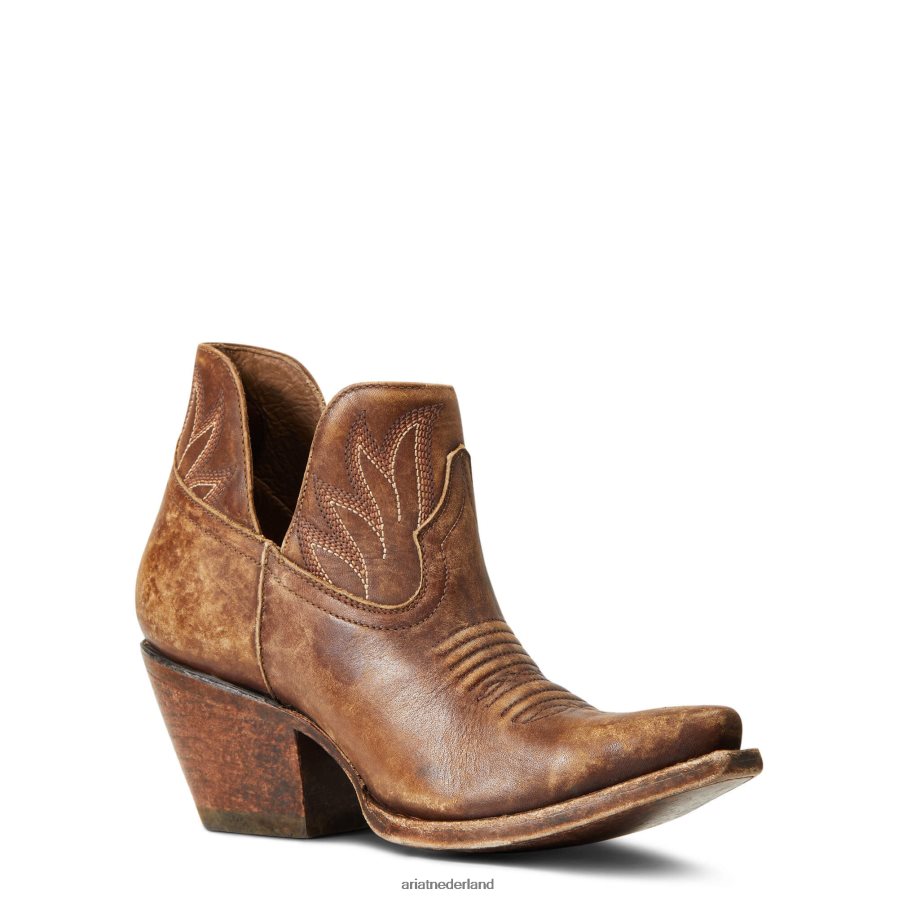 natuurlijk verweerd bruin hazelnoot westernlaars Ariat vrouwen schoenen PJ26LN2225