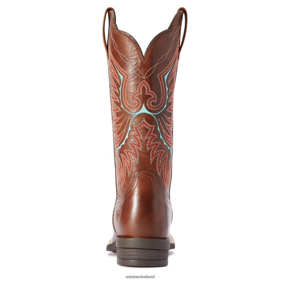 natuurlijk verweerd bruin rockdale westernlaars Ariat vrouwen schoenen PJ26LN2134