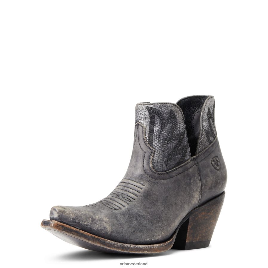 natuurlijk verweerd zwart hazelnoot westernlaars Ariat vrouwen schoenen PJ26LN2236