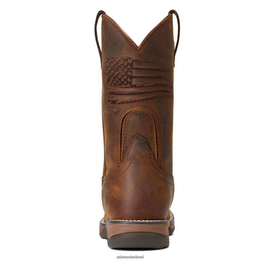noodlijdend bruin anthem patriot waterdichte westernlaars Ariat vrouwen schoenen PJ26LN2114
