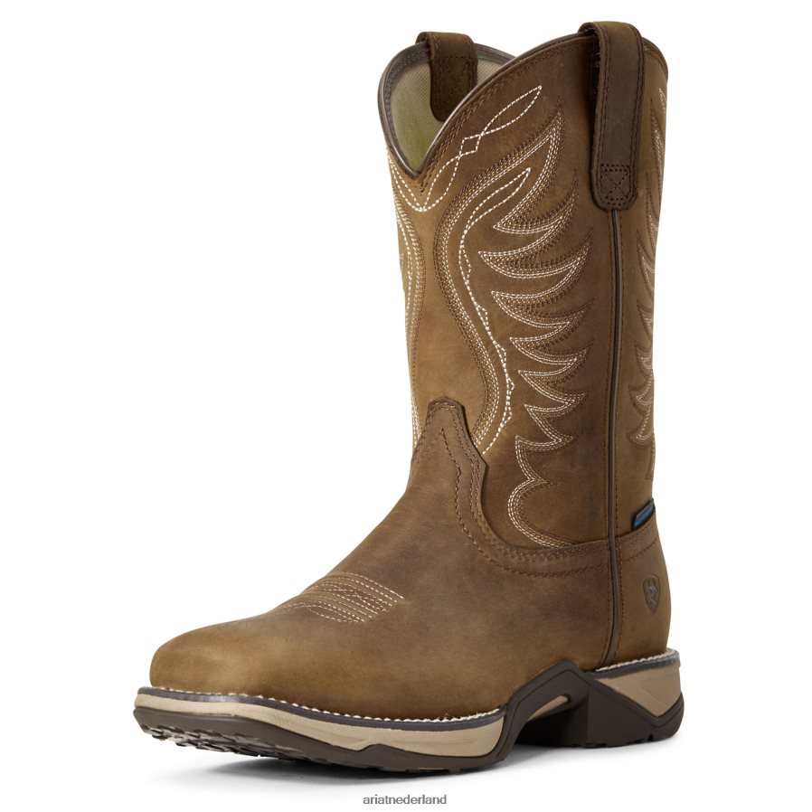 noodlijdend bruin anthem waterdichte westernlaars Ariat vrouwen schoenen PJ26LN2128