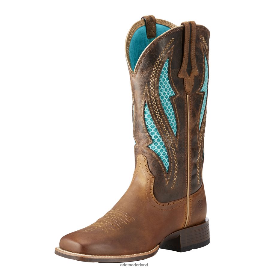 noodlijdend bruin venttek ultra-westerse laars Ariat vrouwen schoenen PJ26LN2181
