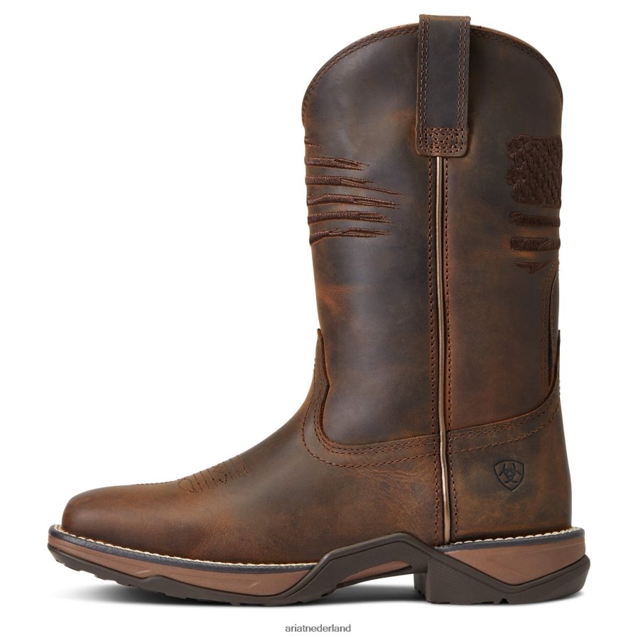 noodlijdend bruin volkslied patriot westernlaars Ariat vrouwen schoenen PJ26LN2170