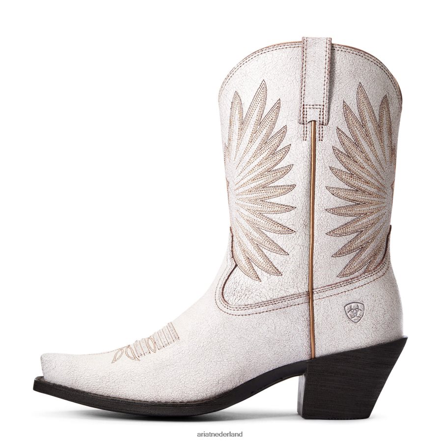noodlijdend wit gouden westernlaars Ariat vrouwen schoenen PJ26LN2082
