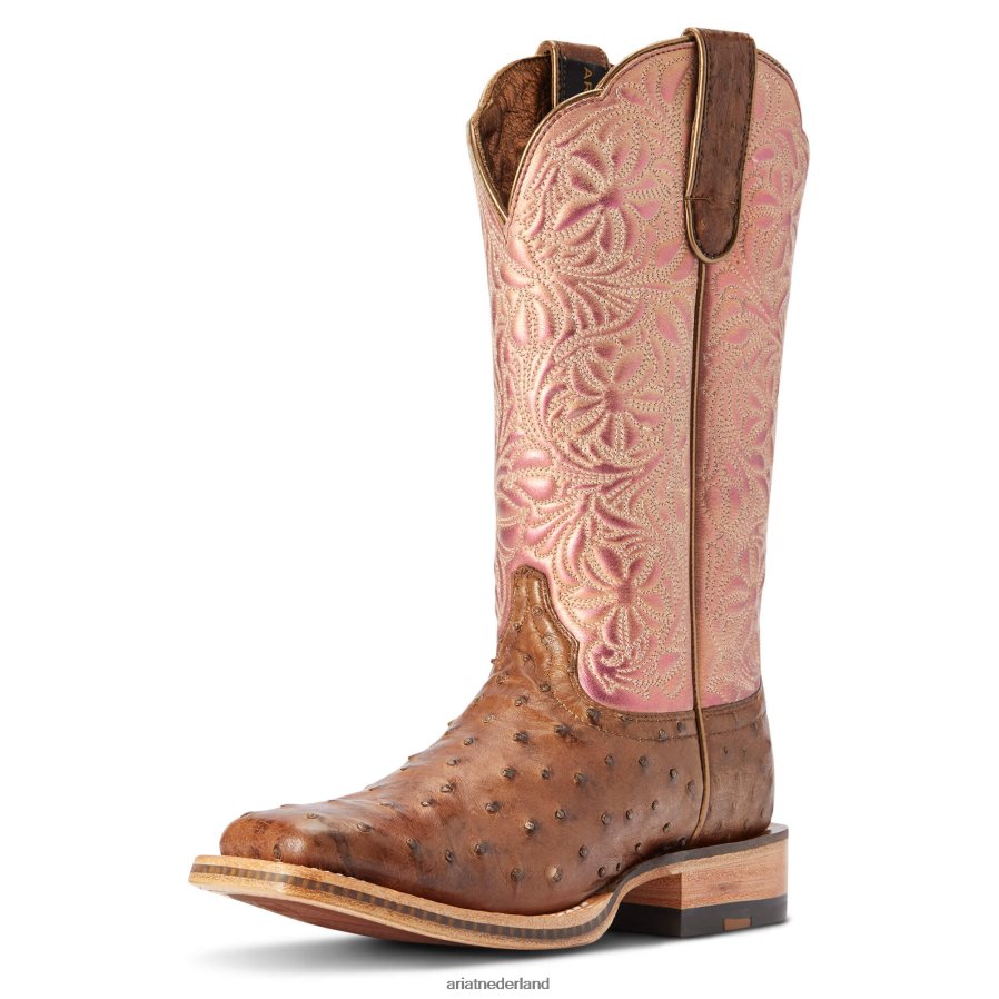 noodlijdende chocolade volledige quil Donella westernlaars Ariat vrouwen schoenen PJ26LN2090