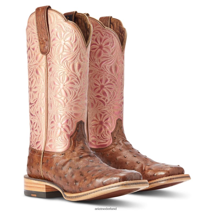 noodlijdende chocolade volledige quil Donella westernlaars Ariat vrouwen schoenen PJ26LN2090
