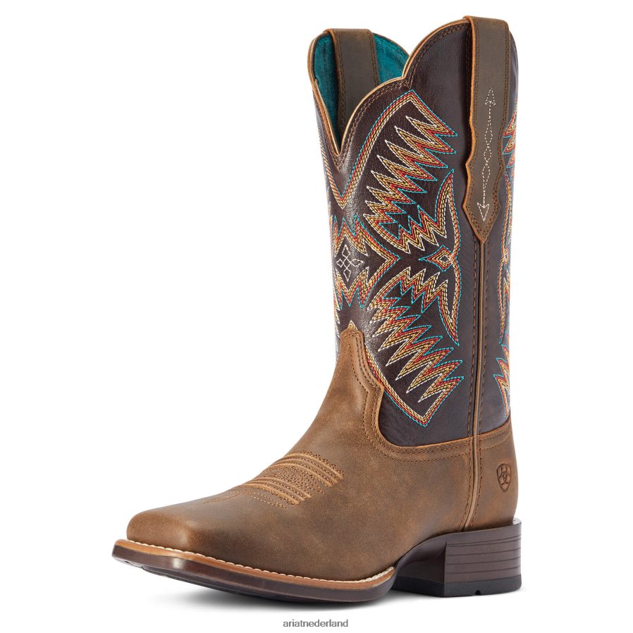 noodlottig bruin Odessa stretchfit westernlaars Ariat vrouwen schoenen PJ26LN2174