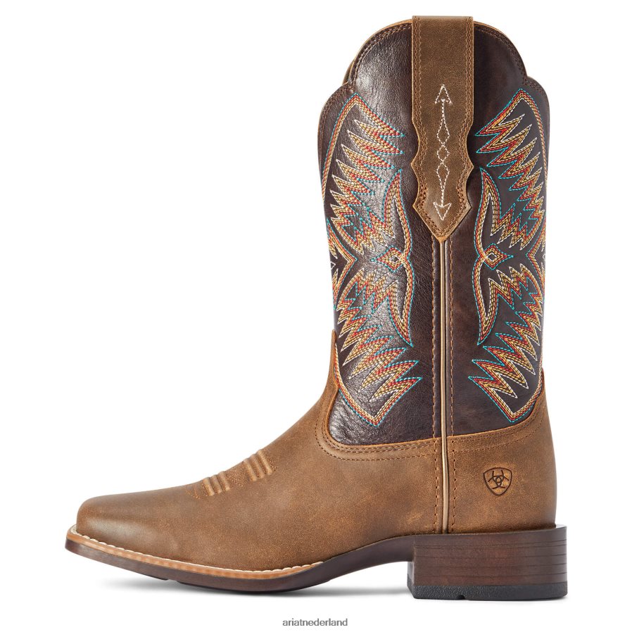 noodlottig bruin Odessa stretchfit westernlaars Ariat vrouwen schoenen PJ26LN2174