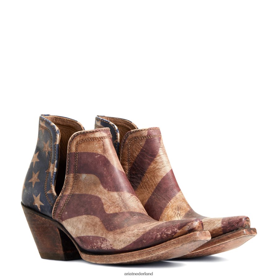 oude patriot dixon westernlaars Ariat vrouwen schoenen PJ26LN2206