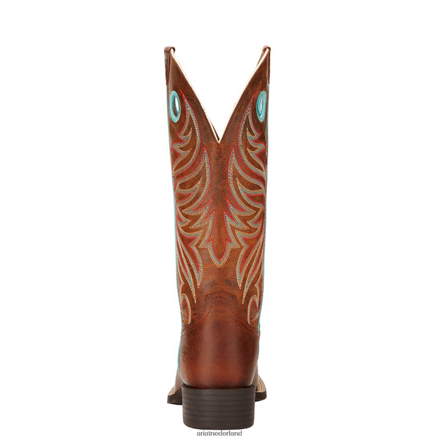 pittig bruin round-up ryder westernlaars Ariat vrouwen schoenen PJ26LN2190