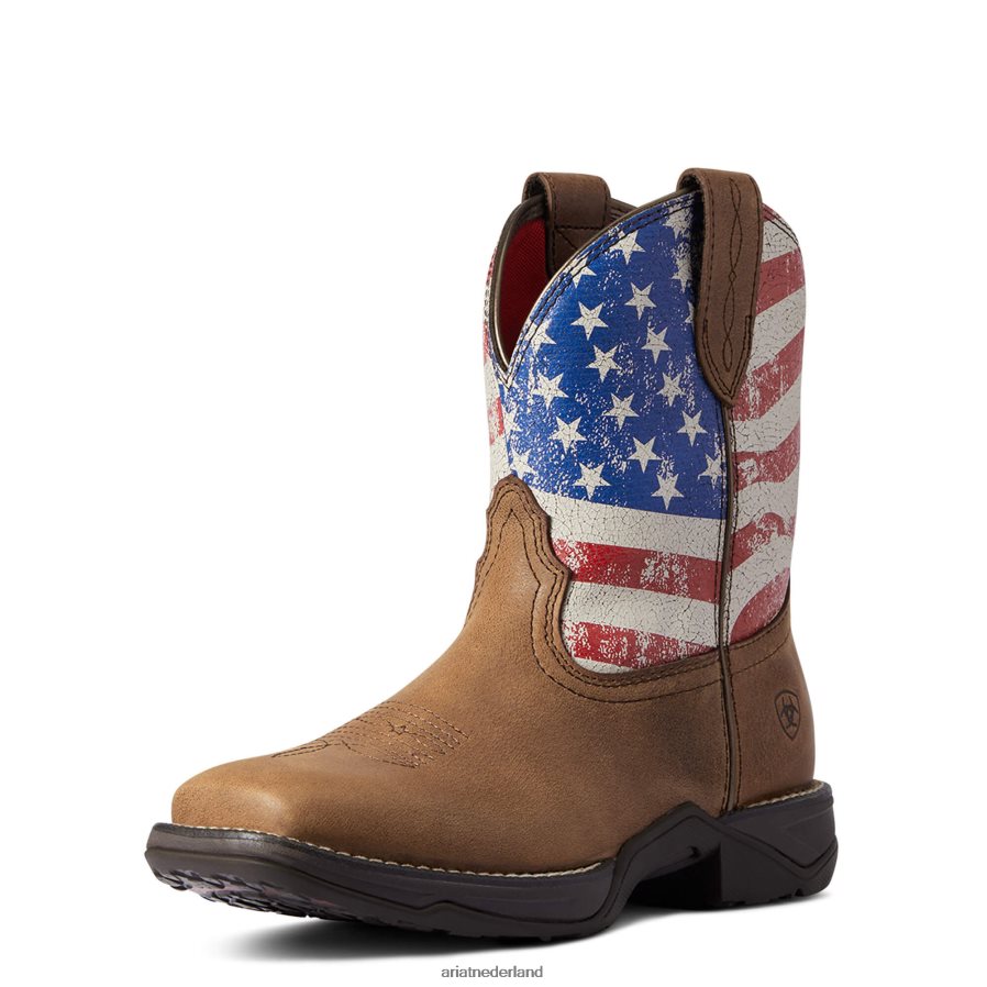 roodbruin anthem shortie patriot westernlaars Ariat vrouwen schoenen PJ26LN2156