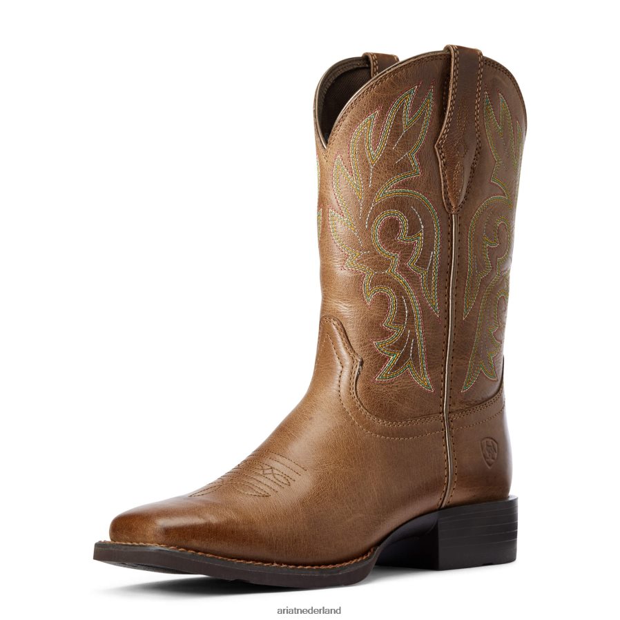 stoffig bruin Westernlaars voor veeaandrijving Ariat vrouwen schoenen PJ26LN2111