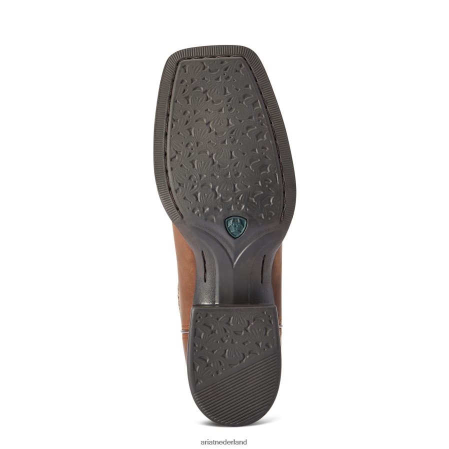 verontrust bruin round-up kruispunt westerse laars Ariat vrouwen schoenen PJ26LN2184